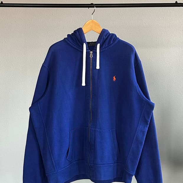 [2XL]폴로 랄프로렌 기모 스웻 후드집업