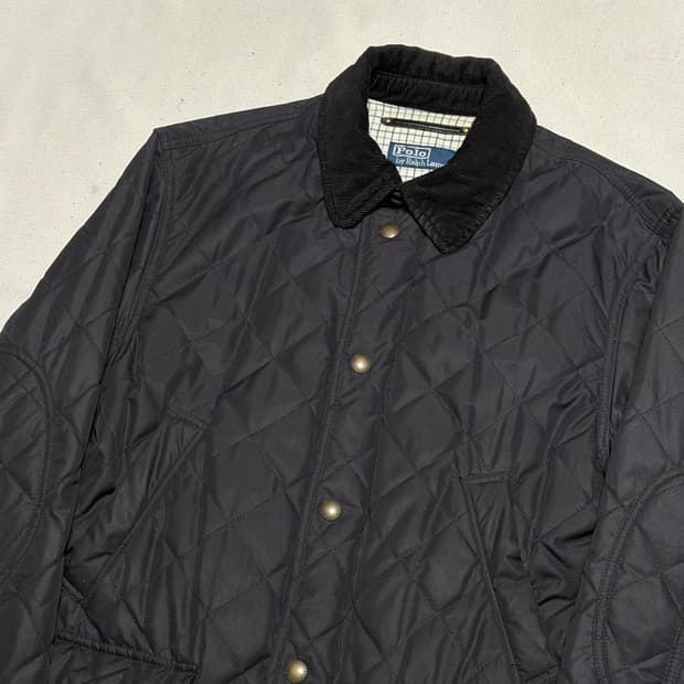 M 폴로랄프로렌 코듀로이 카라 퀼팅 자켓