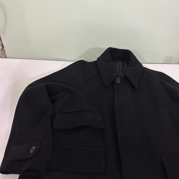 95-100 라퍼지스토어 블랙 발마칸코트