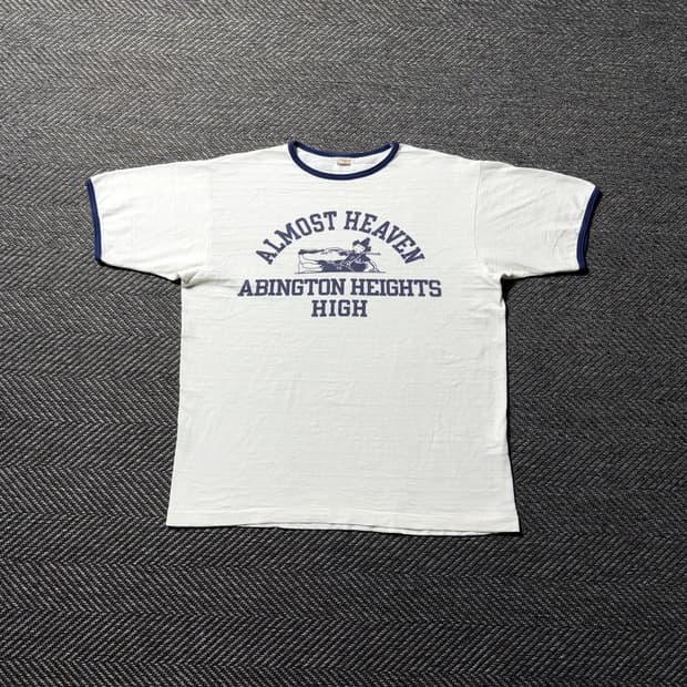 웨어하우스 천축 원단 링거 반팔 티셔츠 LOT 4059