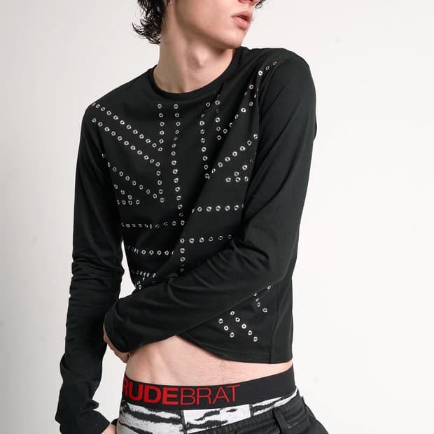 Silver Stud Slim T