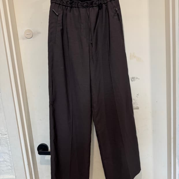 system 시스템 드로스트링 와이드 팬츠 23ss