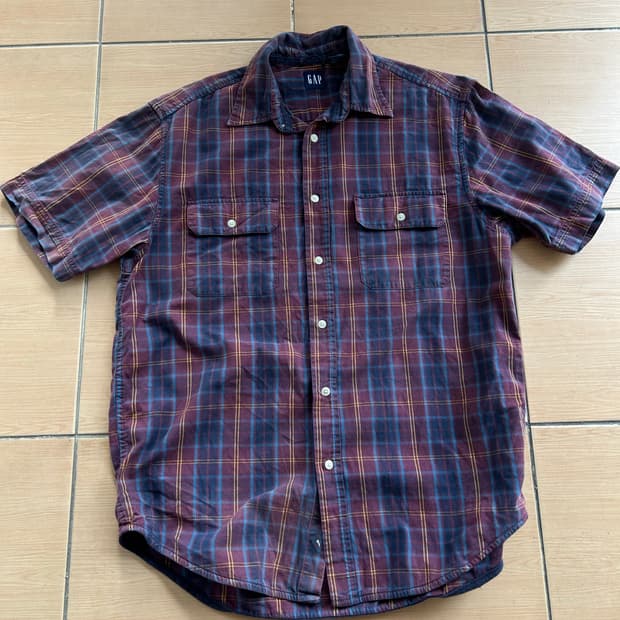 90-00‘s OLD GAP 올드갭 투포켓 체크셔츠