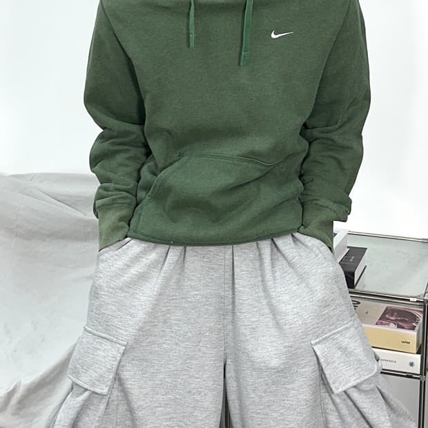 나이키 딥그린 스우시 후드티 XL