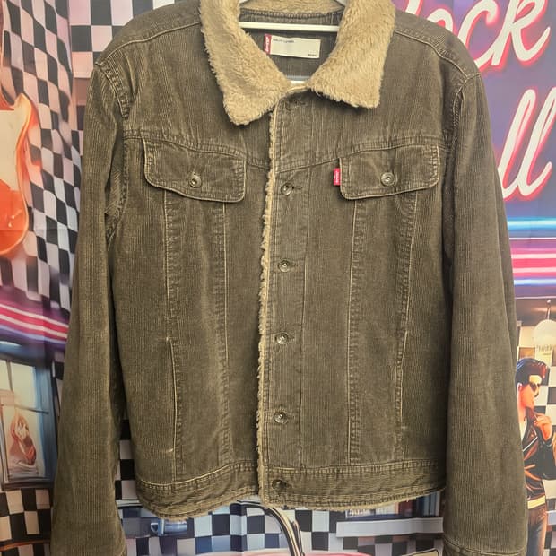 리바이스(Levi's) 코듀로이 쉐르파 브라운 트러커 재킷