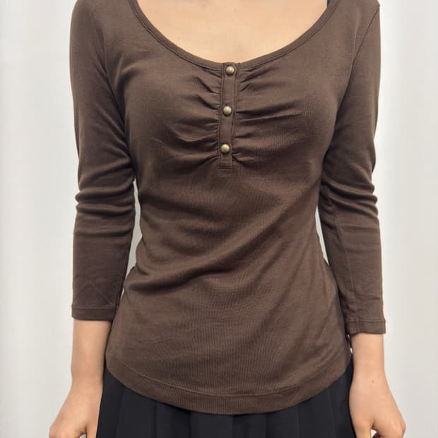 michael klein button top