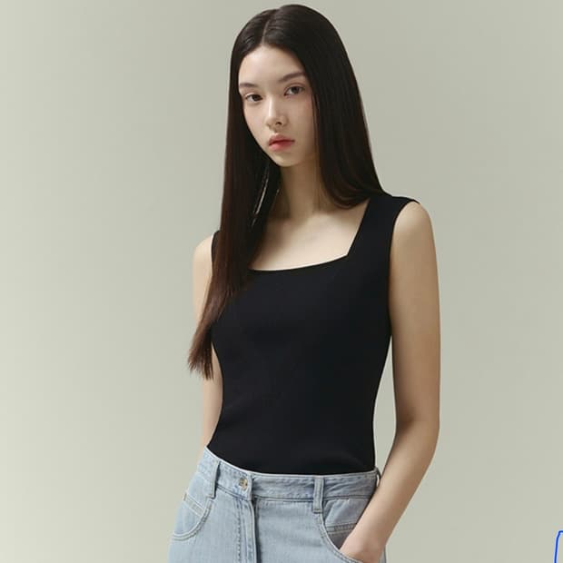 55)잇미샤 스퀘어라인 니트탑 ITP3BPO730