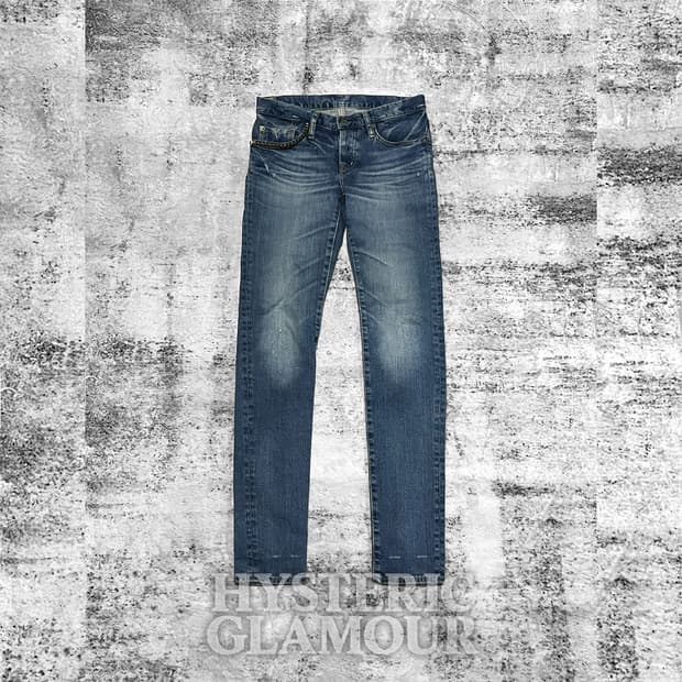 (hysteric glamour) stud slim-fit denim