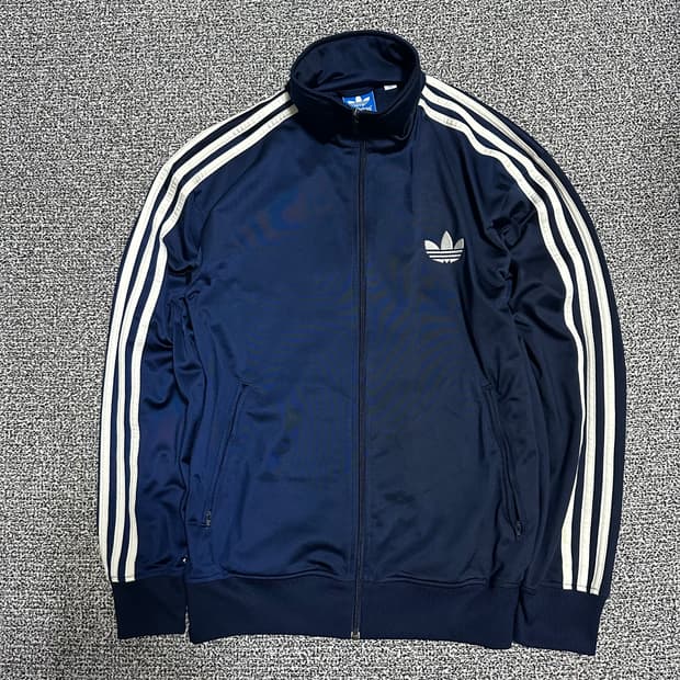 (110) 아디다스 파이어버드 져지 트랙탑 네이비