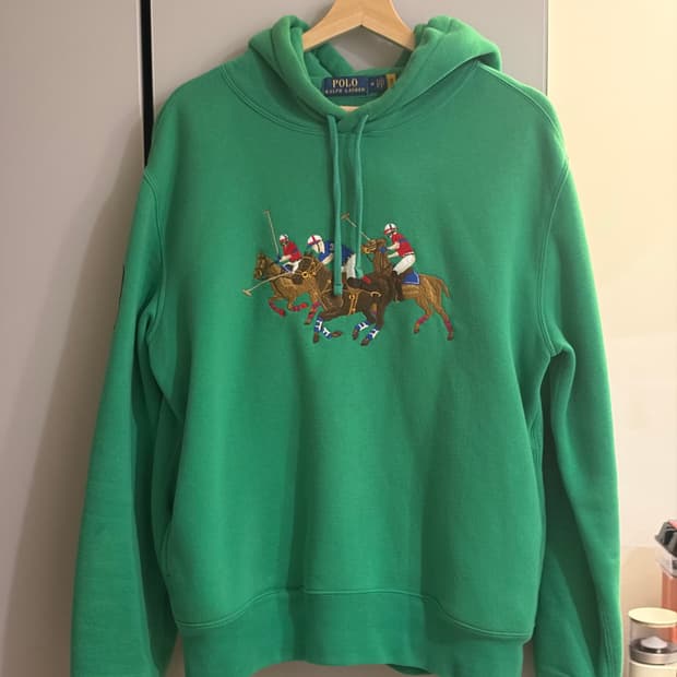폴로 랄프로렌 그린 후드