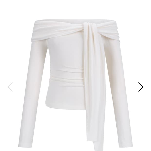 [seer/씨어]lily tie top_ivory