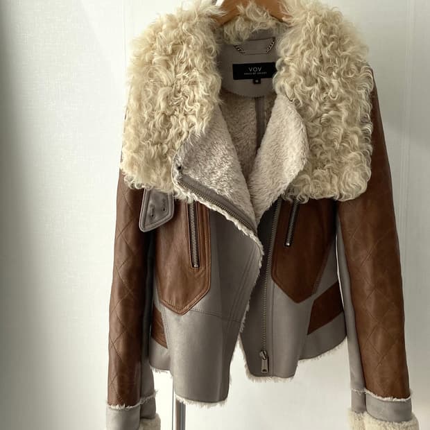 양털 양가죽 무스탕 자켓