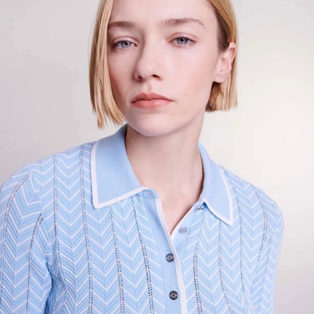 마쥬 헤링본 니트탑 1사이즈