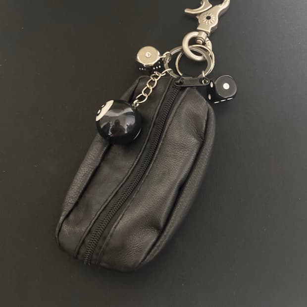 빈티지 미니 파우치 키링