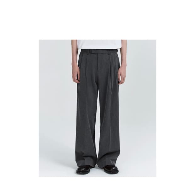 무신사 스탠다드 슈퍼 와이드 히든 밴딩 슬랙스