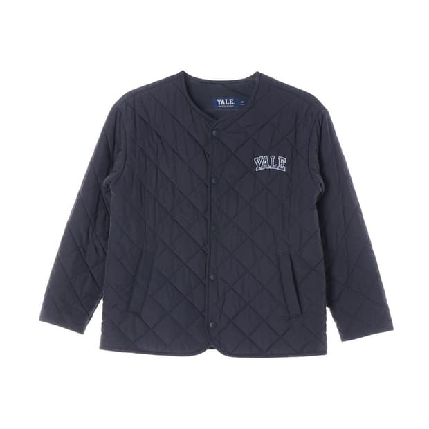 YALE 네이비 퀼팅 라운드 자켓 150