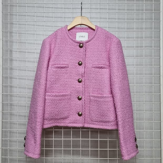 택포(새상품) STABLE 스테이블 트위드자켓