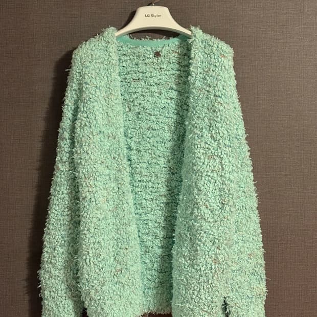 스나이델 Snidel 민트 부클레 가디건 Japan