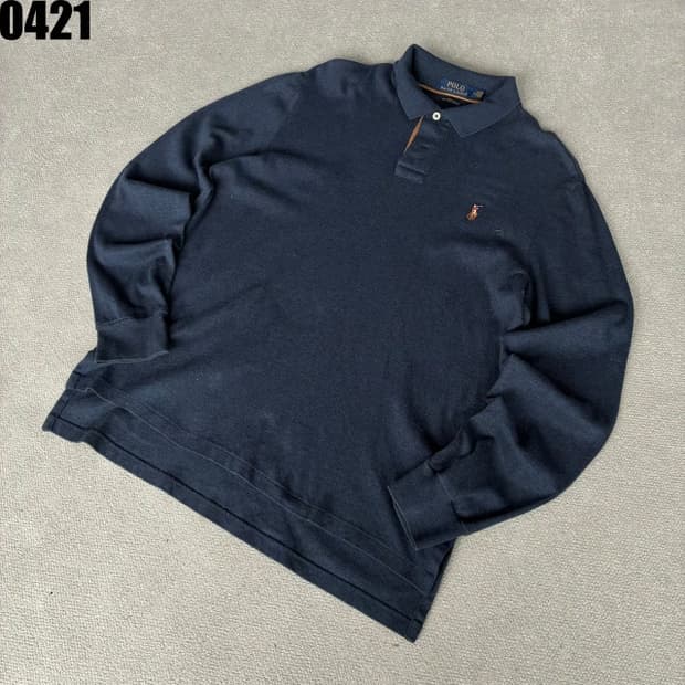 폴로 랄프로렌 네이비 긴팔 카라티 m