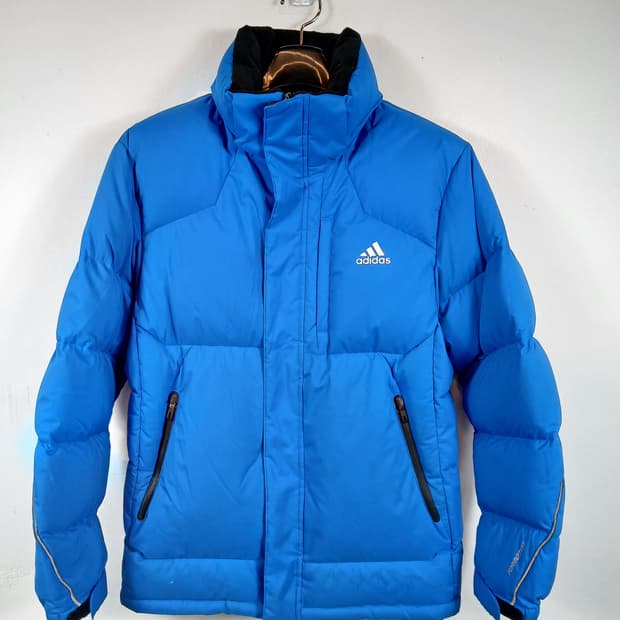아디다스 D90 프리미엄다운패딩 블루 90-95