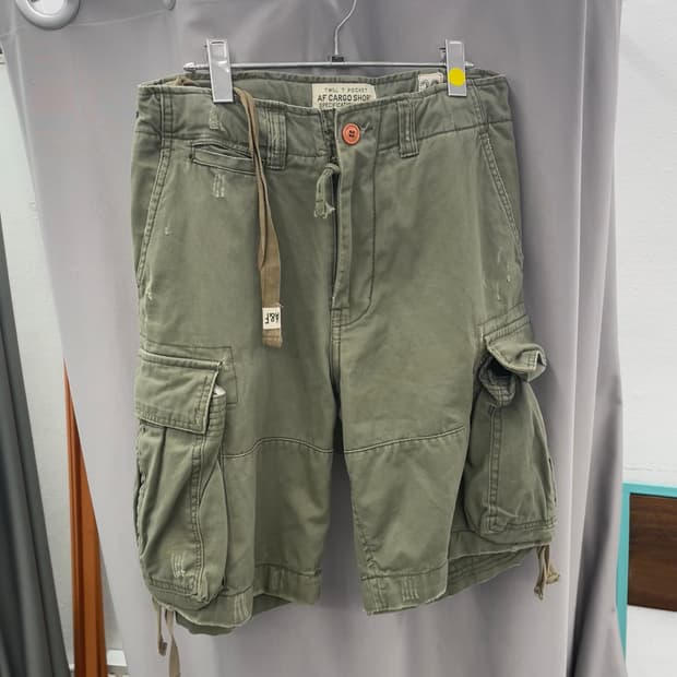 아베크롬비 포켓카고 7부 팬츠 