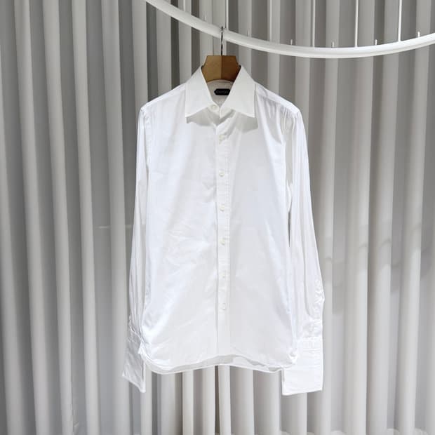 (A+/39) / 톰포드 버튼 다운 코튼 셔츠 화이트