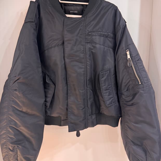 엔타이어 스튜디오 A-2 봄버 자켓 L