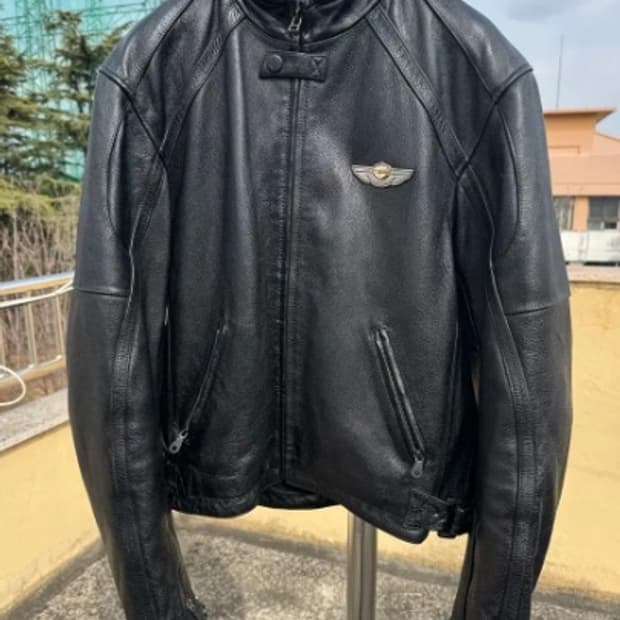 할리데이비슨 100주년 레이싱 레더 바이커 가죽 자켓 샘플 L