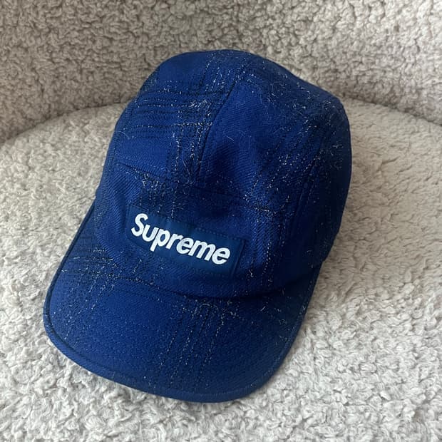 Supeeme harristweed 로얄블루 체크