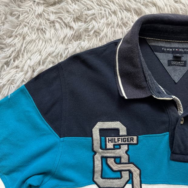 TOMMY HILFIGER 일본빈티지 카라티 타미힐피거 L 100
