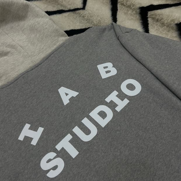 [M]아이앱스튜디오 후드/듀얼그레이/기모