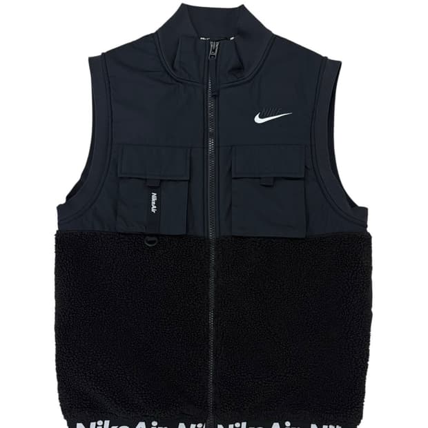 나이키 퀄팅 조끼 베스트 블랙 (L)