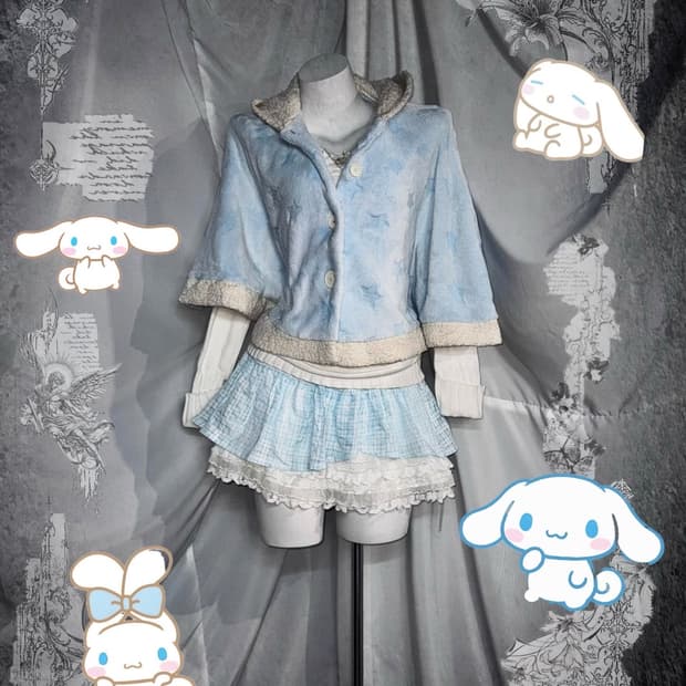 리즈리사 시나모롤 러블리 히메 갸루 코디세트 