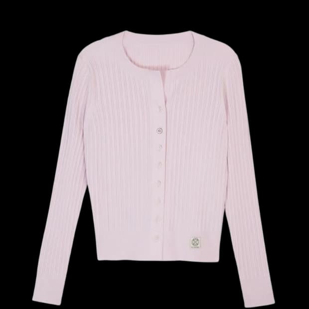 앳코너 새상품/ 니트 여성 가디건 /라이트 핑크 M/정가14만
