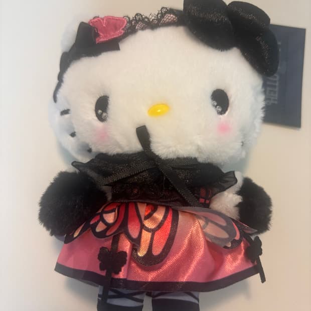 산리오 버터플라이 나비 헬로키티 마스코트 인형 키링