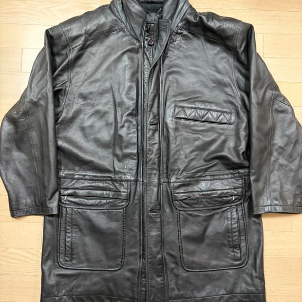 [XL] 빈티지 양가죽코트 made in korea