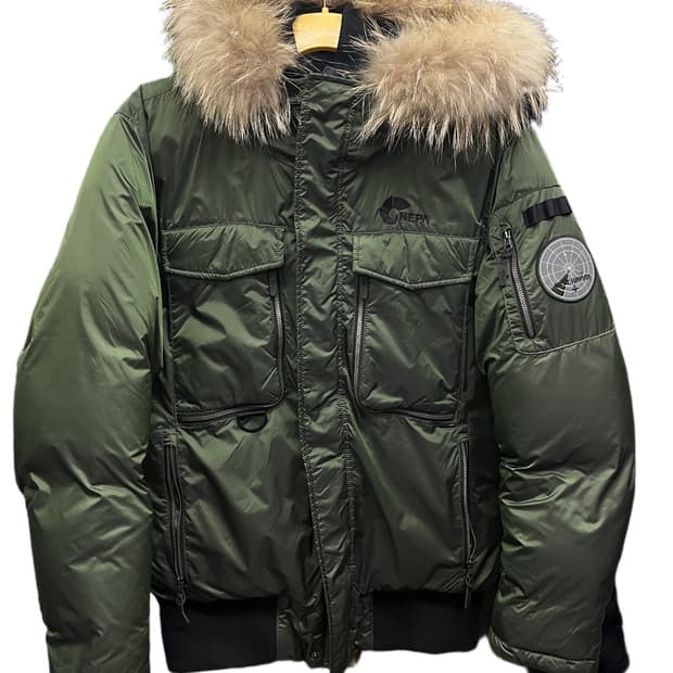 네파 그린 구스패딩