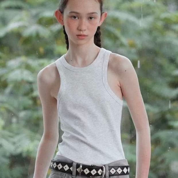 스투시 아가일 벨트 블랙 L/XL