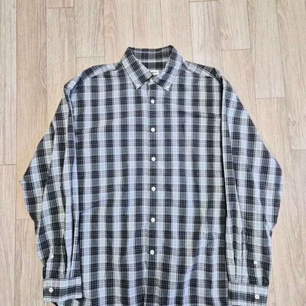 슬릭앤이지 체크 2셔츠 그린 2사이즈