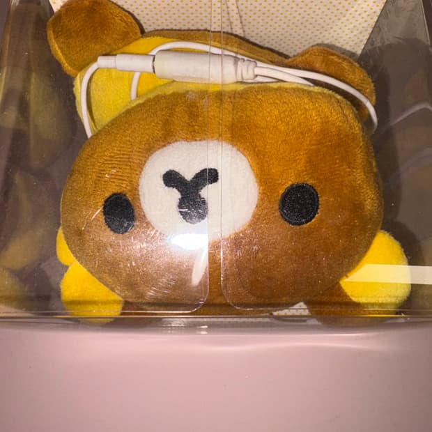 고전 리락쿠마 이어폰 헤드샛