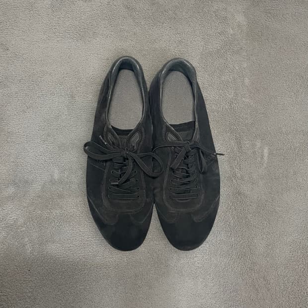 270) 프라다 스포츠 빈티지 스웨이드 스니커즈 신발 블랙