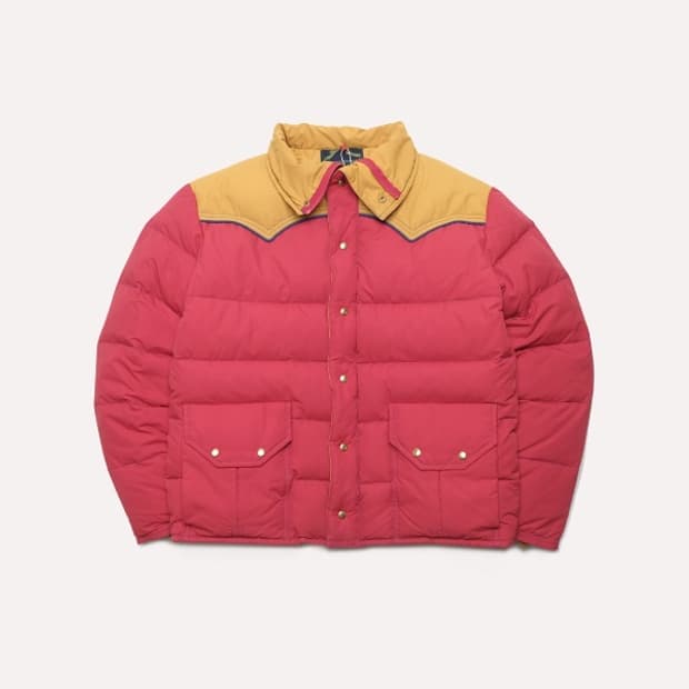 dubble works western collar down jacket