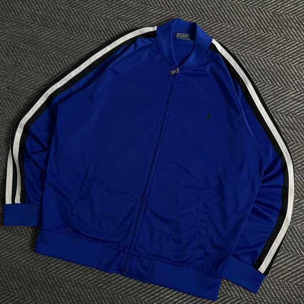폴로 랄프로렌 포니 로고 박시핏 사이드라인 트랙탑 자켓y 3755
