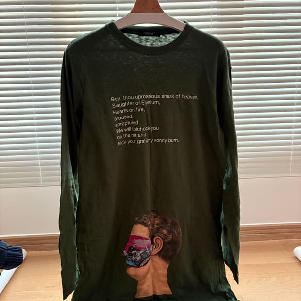 언더커버  롱티셔츠 