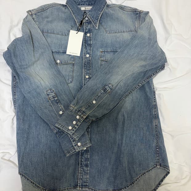 (새) Husbands Paris 웨스턴셔츠 라이트블루 41