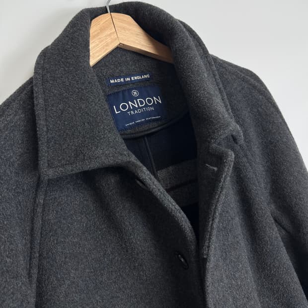 런던 트레디션 발마칸 코트 차콜 그레이 44