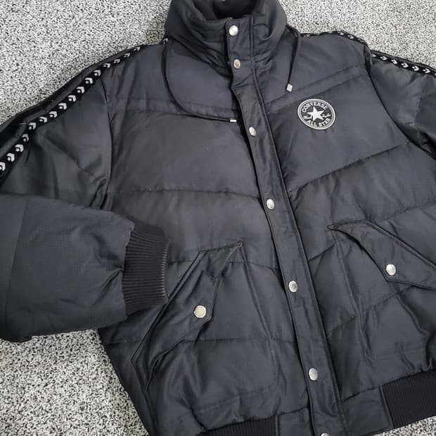 컨버스 올스타 블랙 오리털 패딩 점퍼