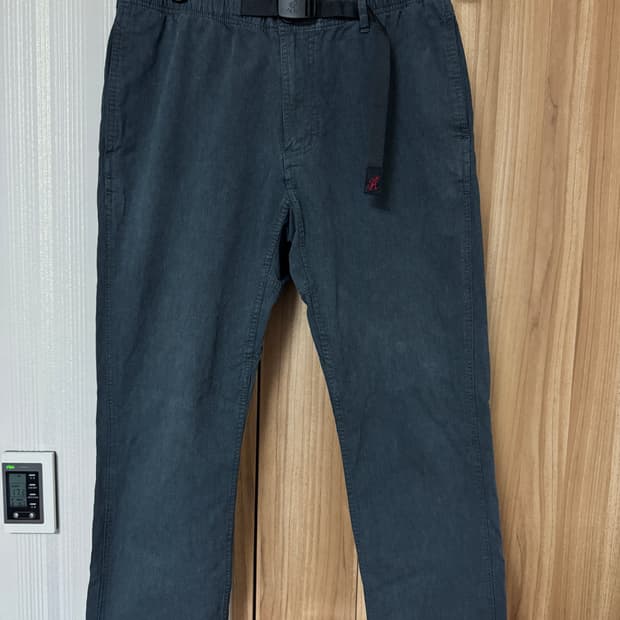 그라미치 벨티드 팬츠 차콜