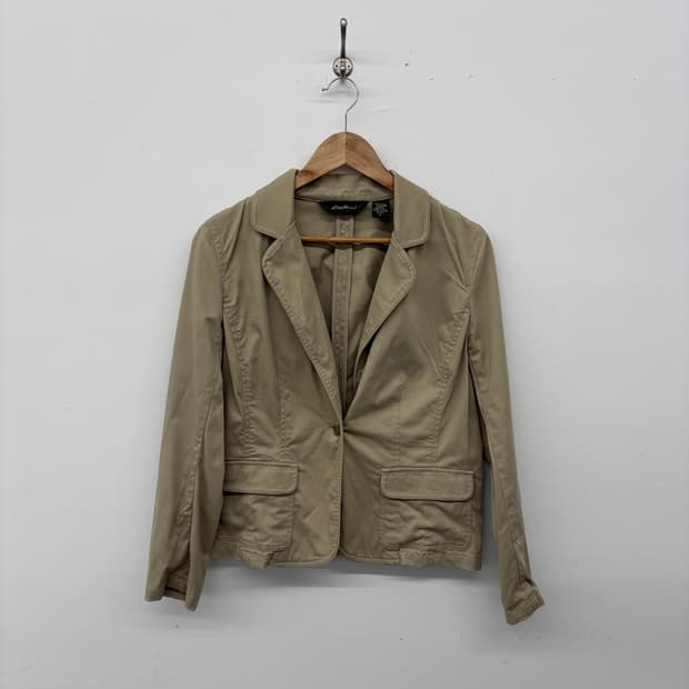 에디바우어 베이지 면 자켓 여성 S