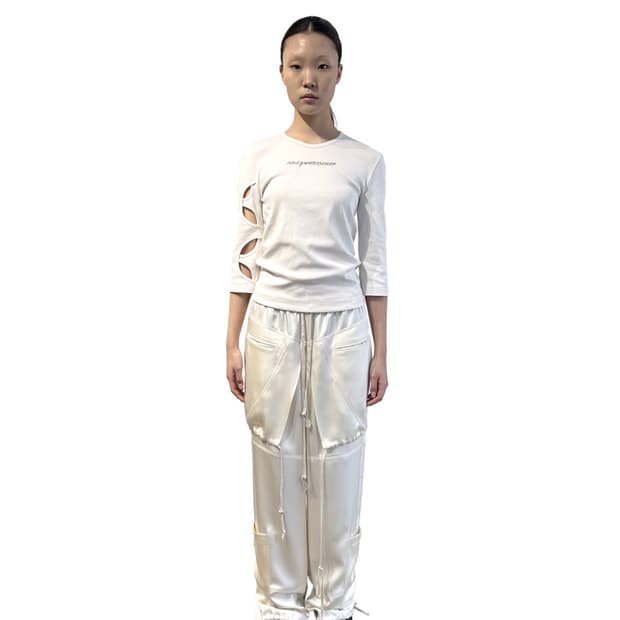 오들리워크샵 cutout tee 